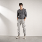 Men's Cargo Joggers | Multi-Pocket Tapered Fit