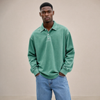 Men's Long-Sleeve Polo | Relaxed-Fit Everyday Style