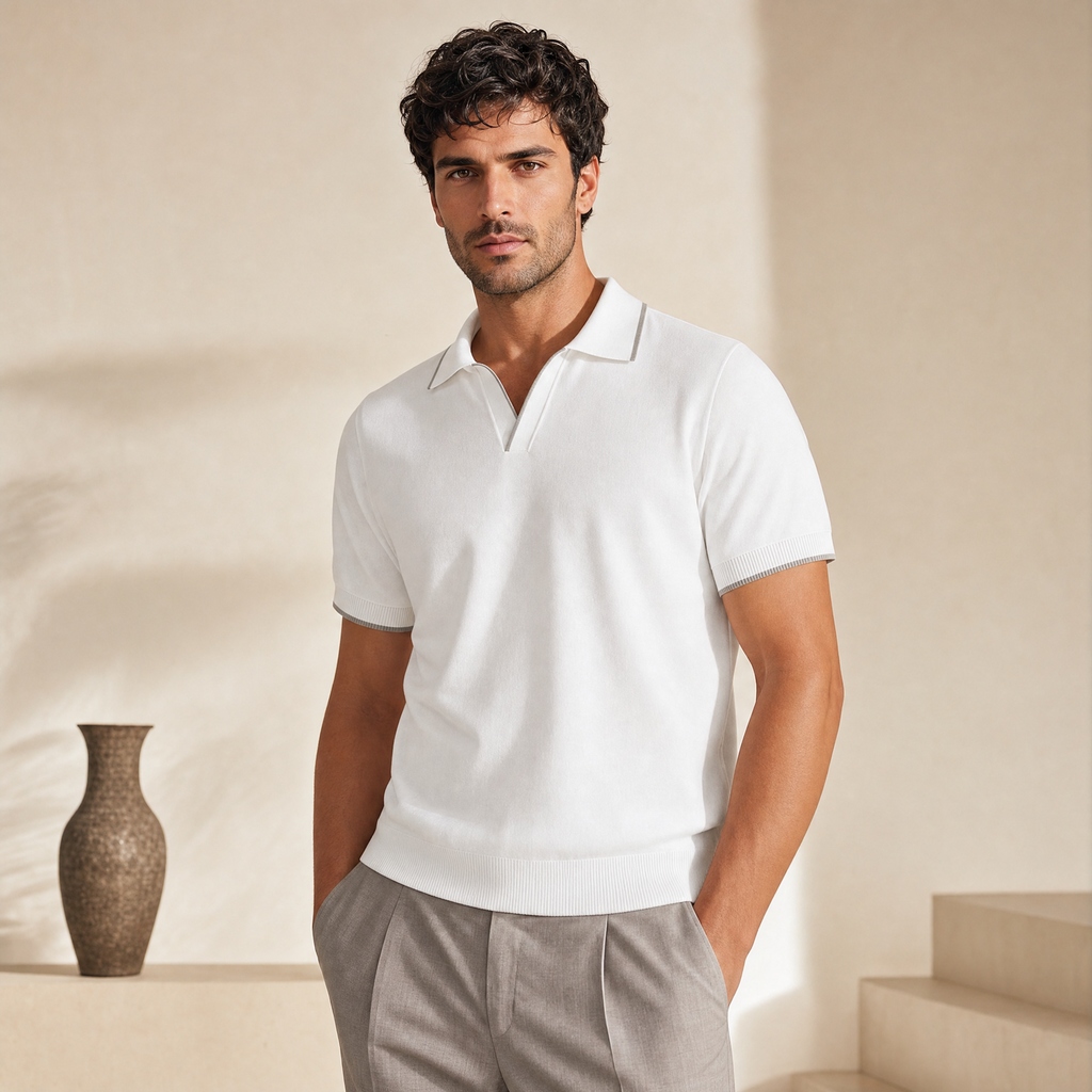 Men's Old Money Polo Shirt | Tailored Smart-Casual Fit