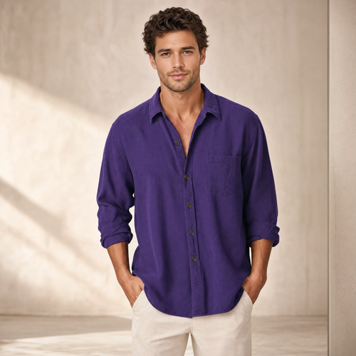 Men's Long-Sleeve Dress Shirt | Structured Collar