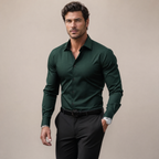 Men's Dress Shirt | Notched-Collar Long-Sleeve