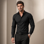 Men's Dress Shirt | Notched-Collar Long-Sleeve