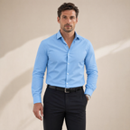 Men's Dress Shirt | Notched-Collar Long-Sleeve