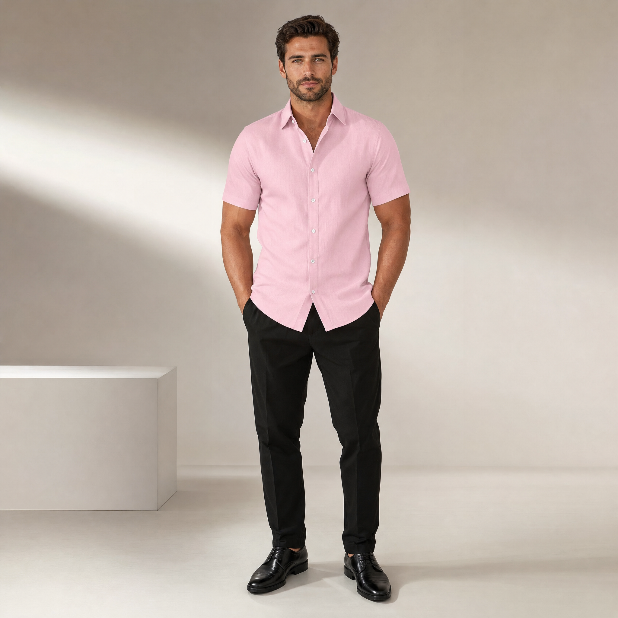 Men's Short-Sleeve Shirt | Tailored-Fit Classic Collar