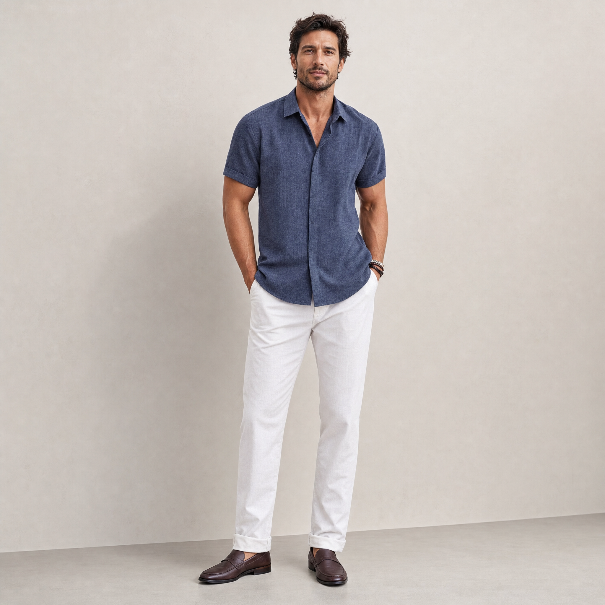 Men's Short-Sleeve Shirt | Relaxed-Fit Summer Casual