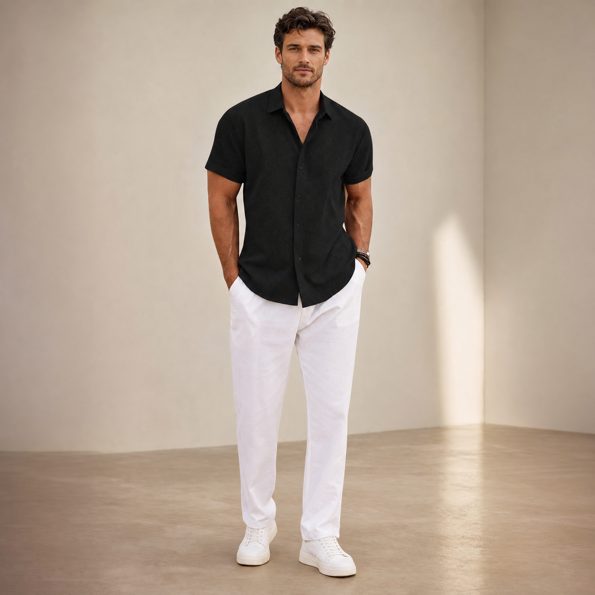 Men's Short-Sleeve Shirt | Relaxed-Fit Summer Casual