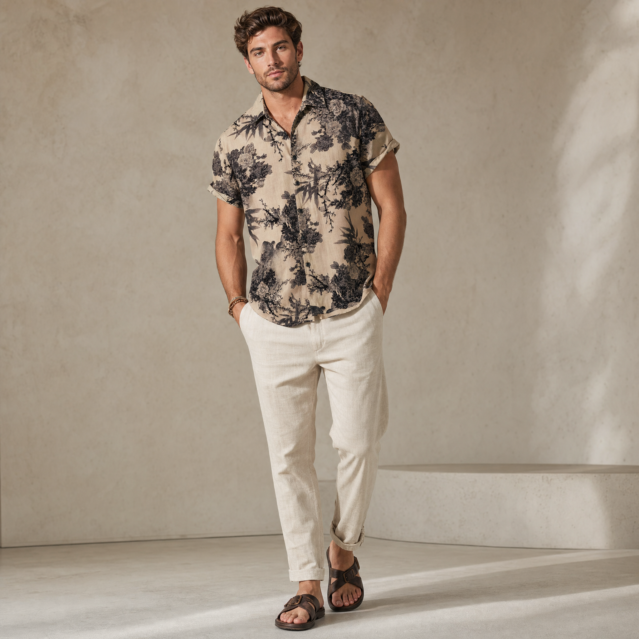 Men's Short-Sleeve Shirt | All-Over Print, Relaxed Fit