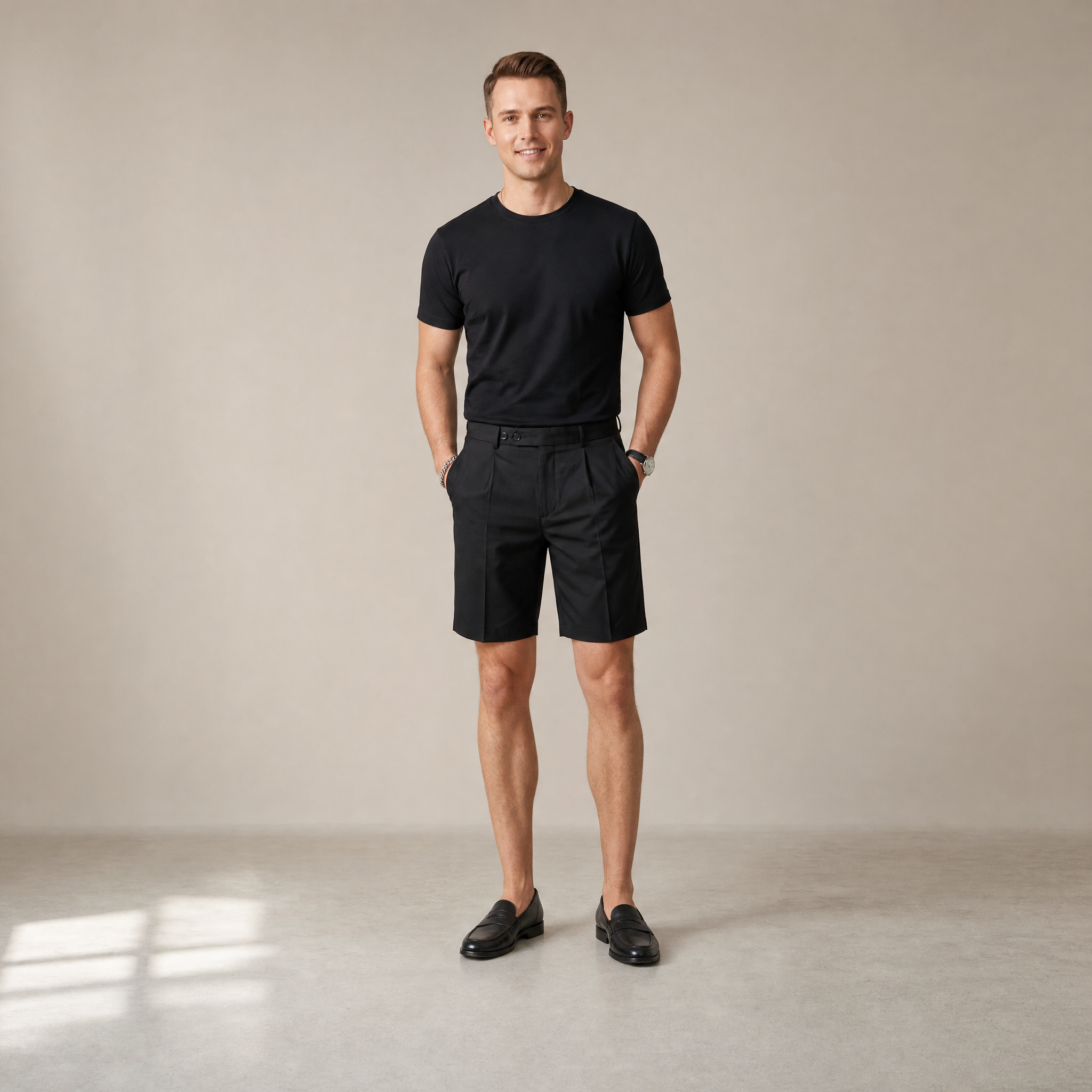 Men's Chino Shorts | High-Rise Tailored Smart-Casual