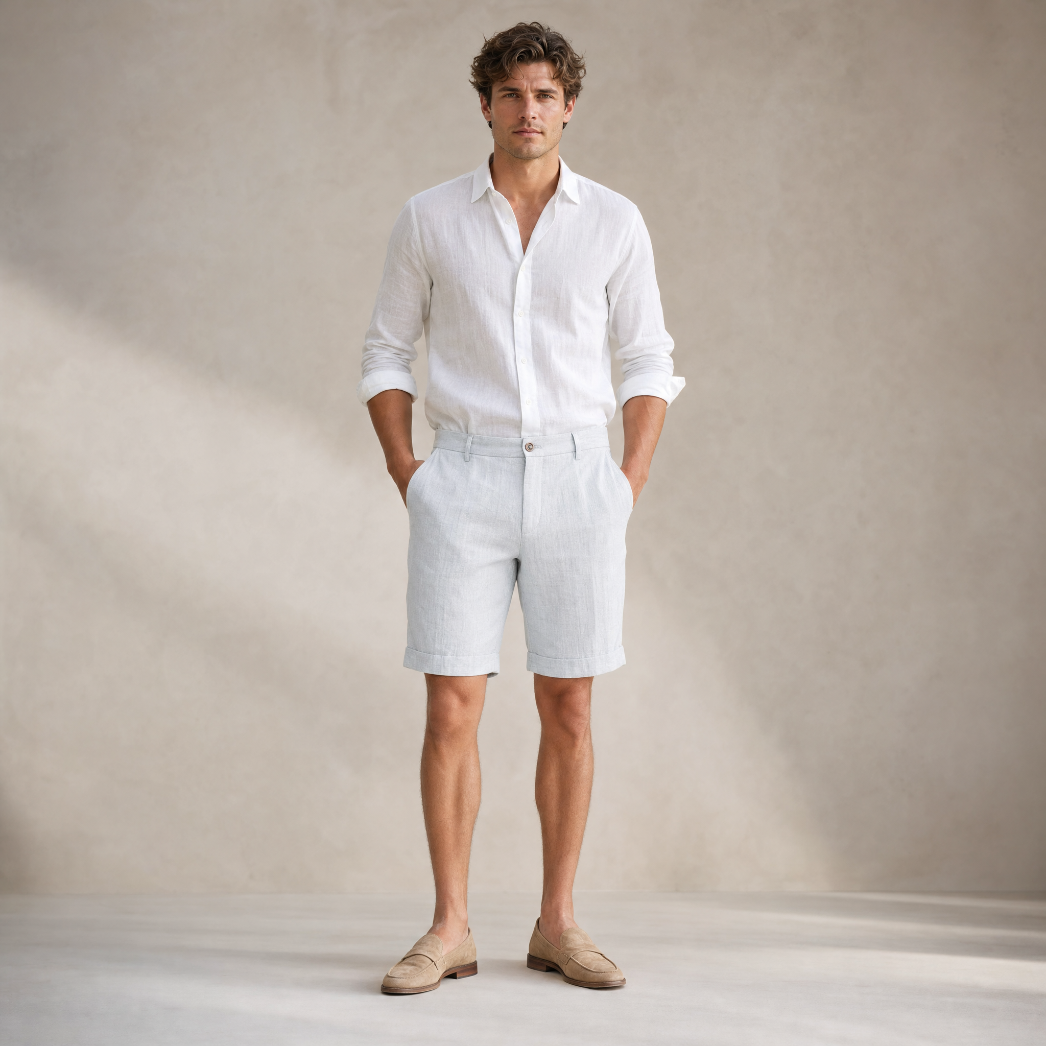 Men's Summer Shorts | Lightweight Elastic-Waist Relaxed