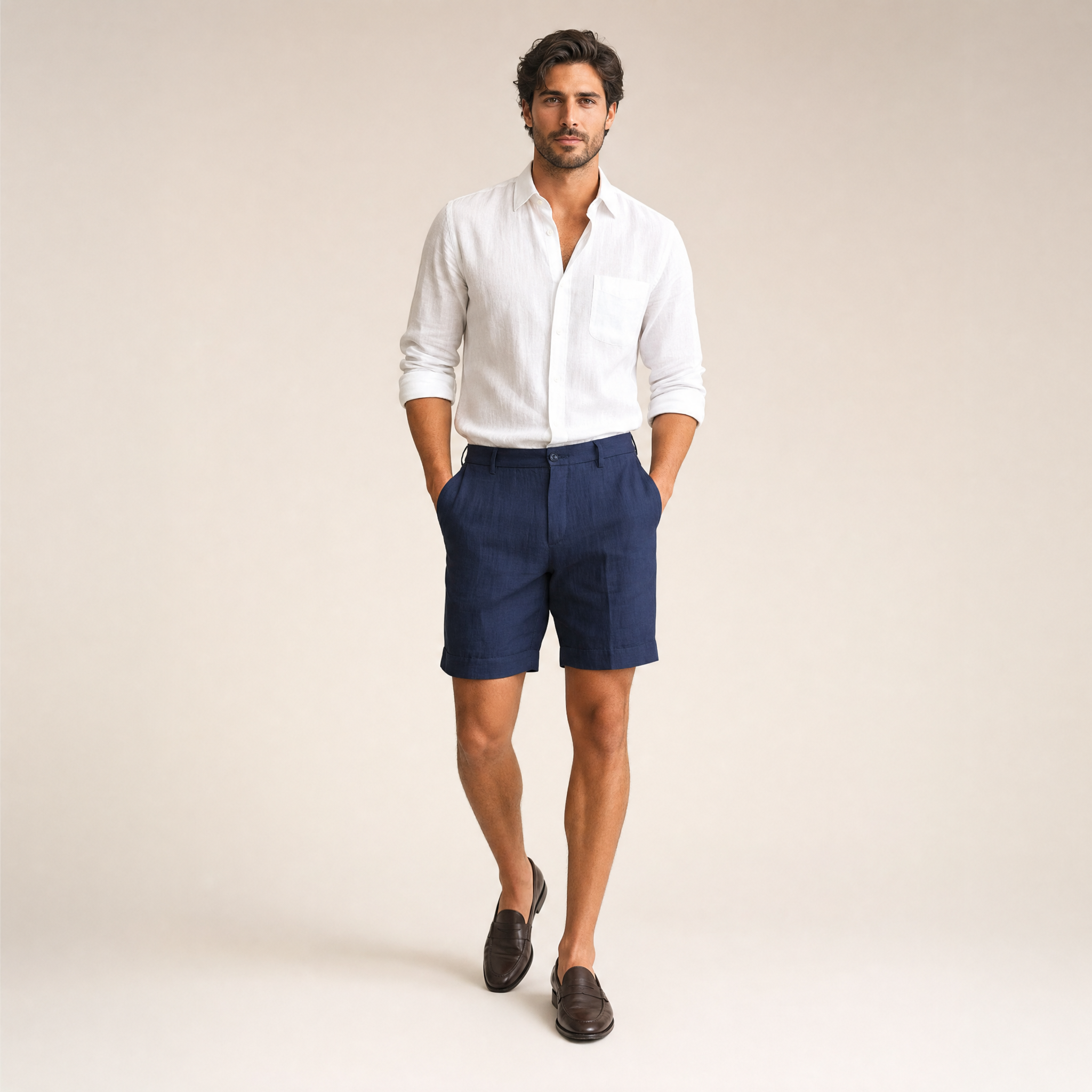 Men's Summer Shorts | Lightweight Elastic-Waist Relaxed
