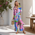 Women's Boho Summer Dress – Flowy Casual Beach Day Dress