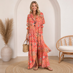 Women's Boho Summer Dress – Flowy Casual Beach Day Dress