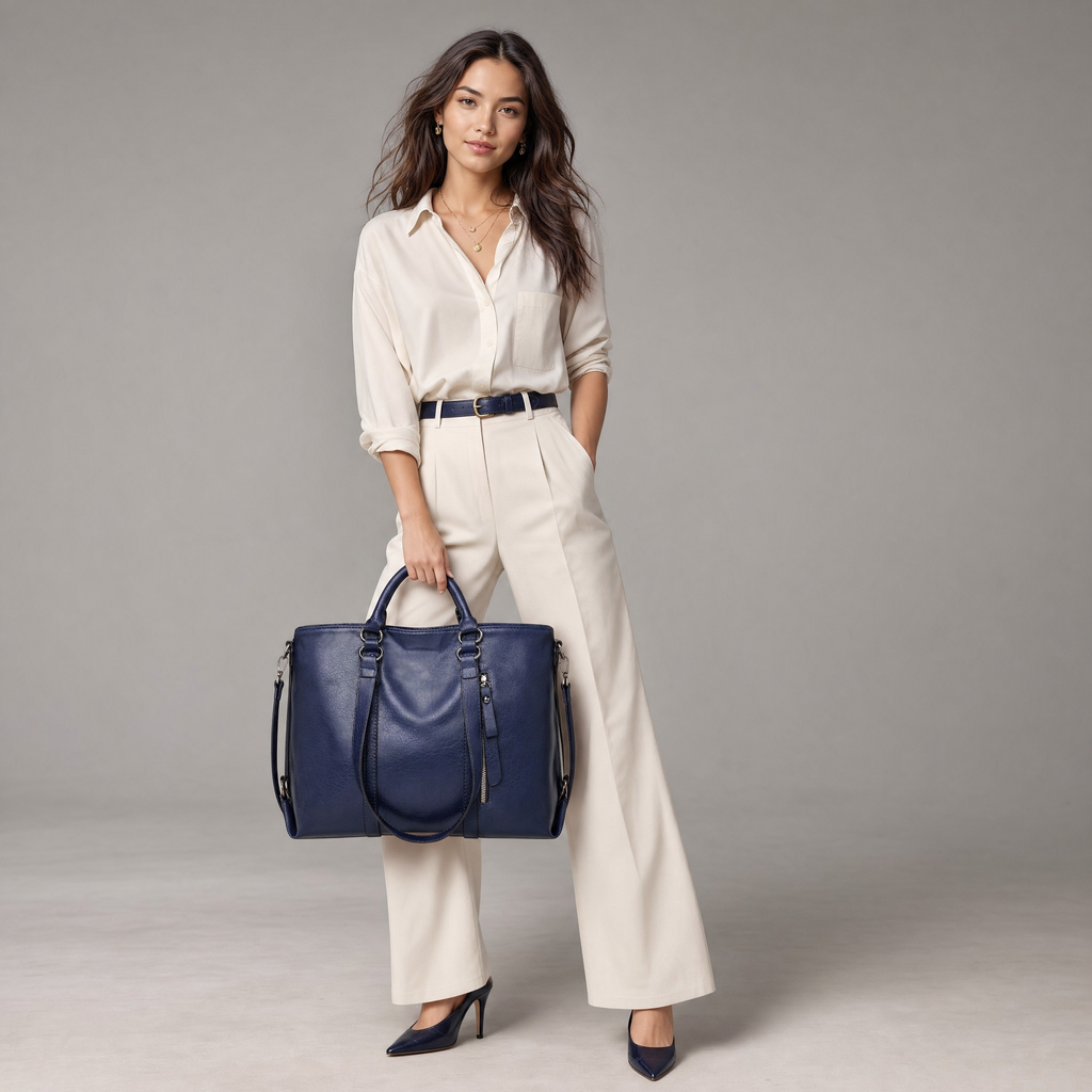 Women's Large Leather Tote Bag – Spacious Everyday Handbag