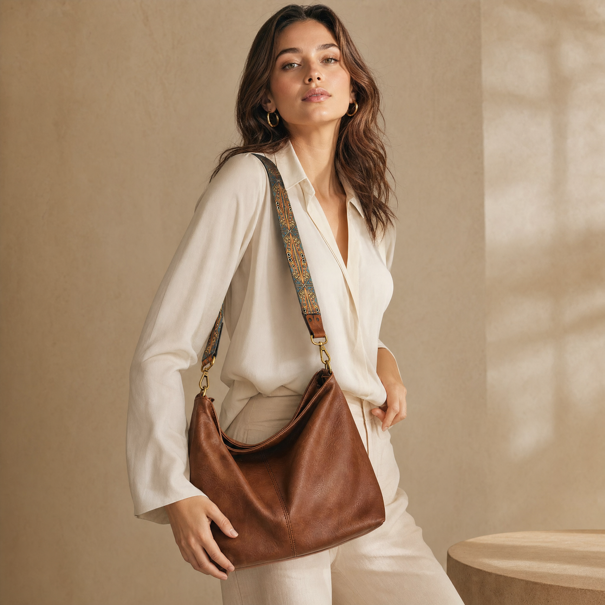 Women's Leather Tote Bag – Large Shoulder Work Travel Bag