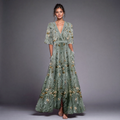 Floral maxi dress for women