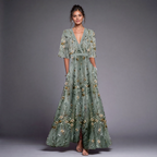 Floral maxi dress for women