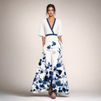 Floral maxi dress for women