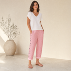 Barbara Collection | Linen Pants Women with Side Pockets | Comfortable Fit for Effortless Style