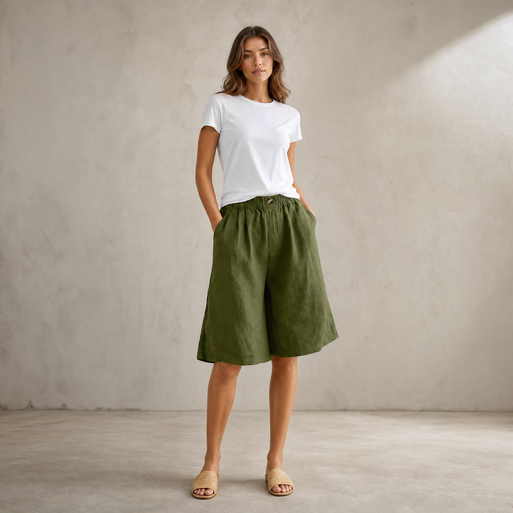 Renee | Comfort Shorts with Elastic Waistband | Breathable Design for All-Day Wear