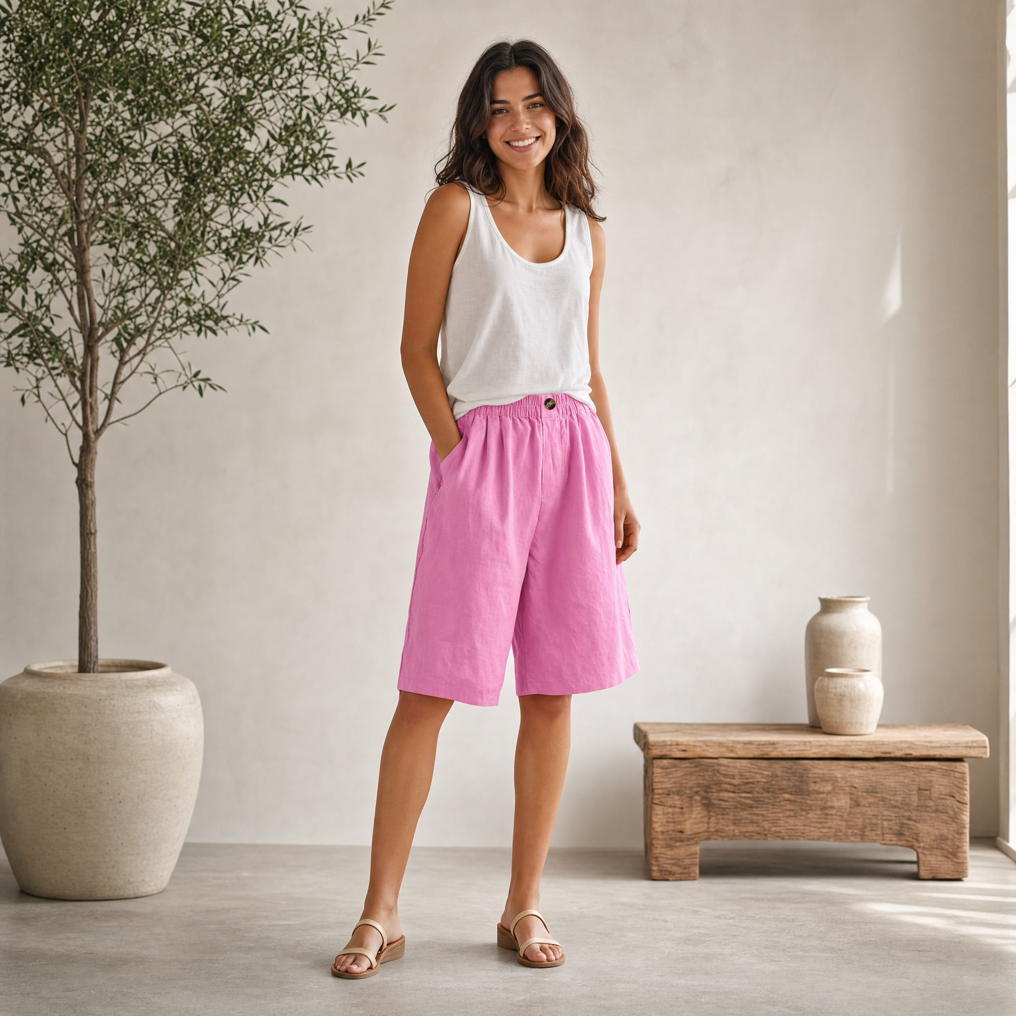 Renee | Comfort Shorts with Elastic Waistband | Breathable Design for All-Day Wear