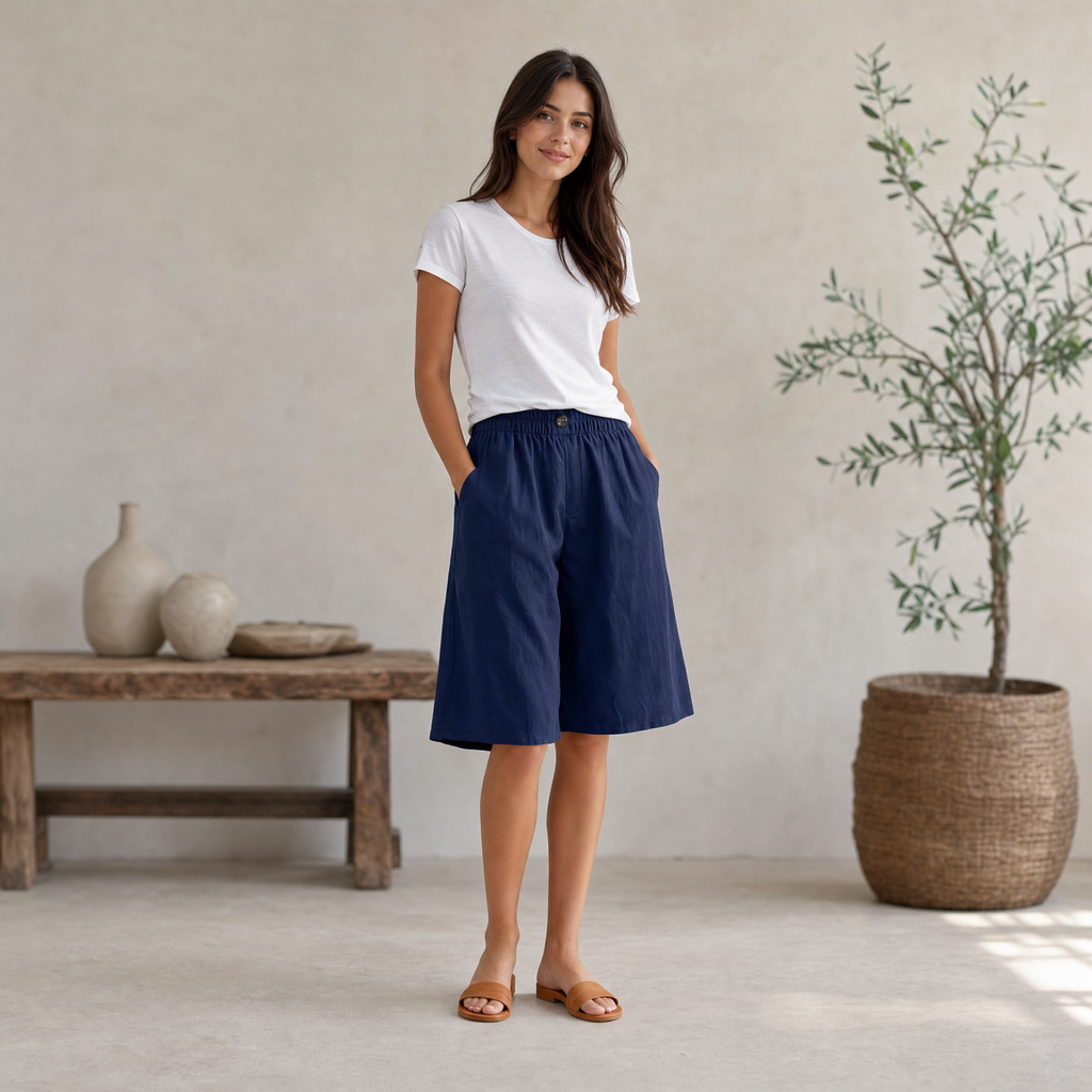 Renee | Comfort Shorts with Elastic Waistband | Breathable Design for All-Day Wear