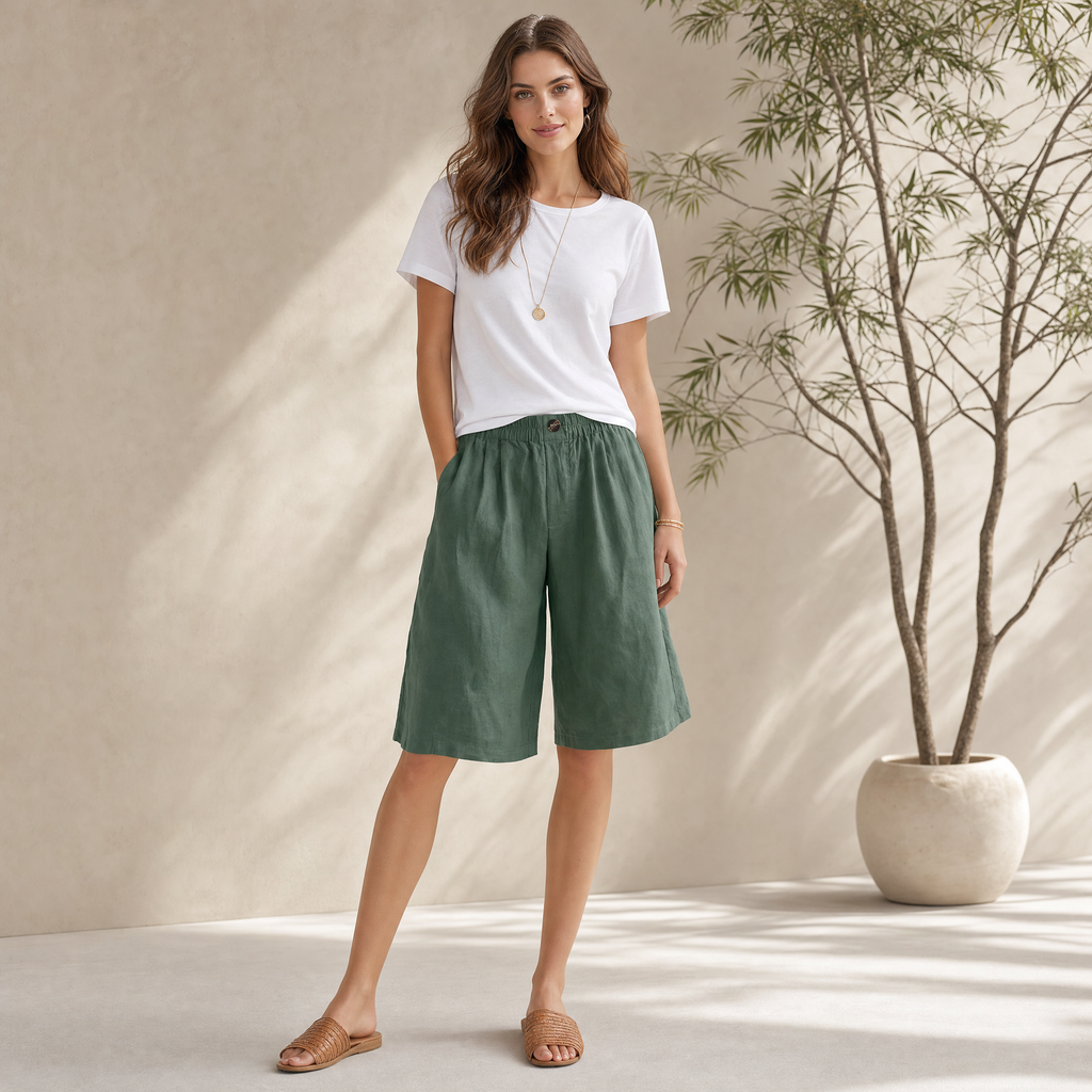 Renee | Comfort Shorts with Elastic Waistband | Breathable Design for All-Day Wear