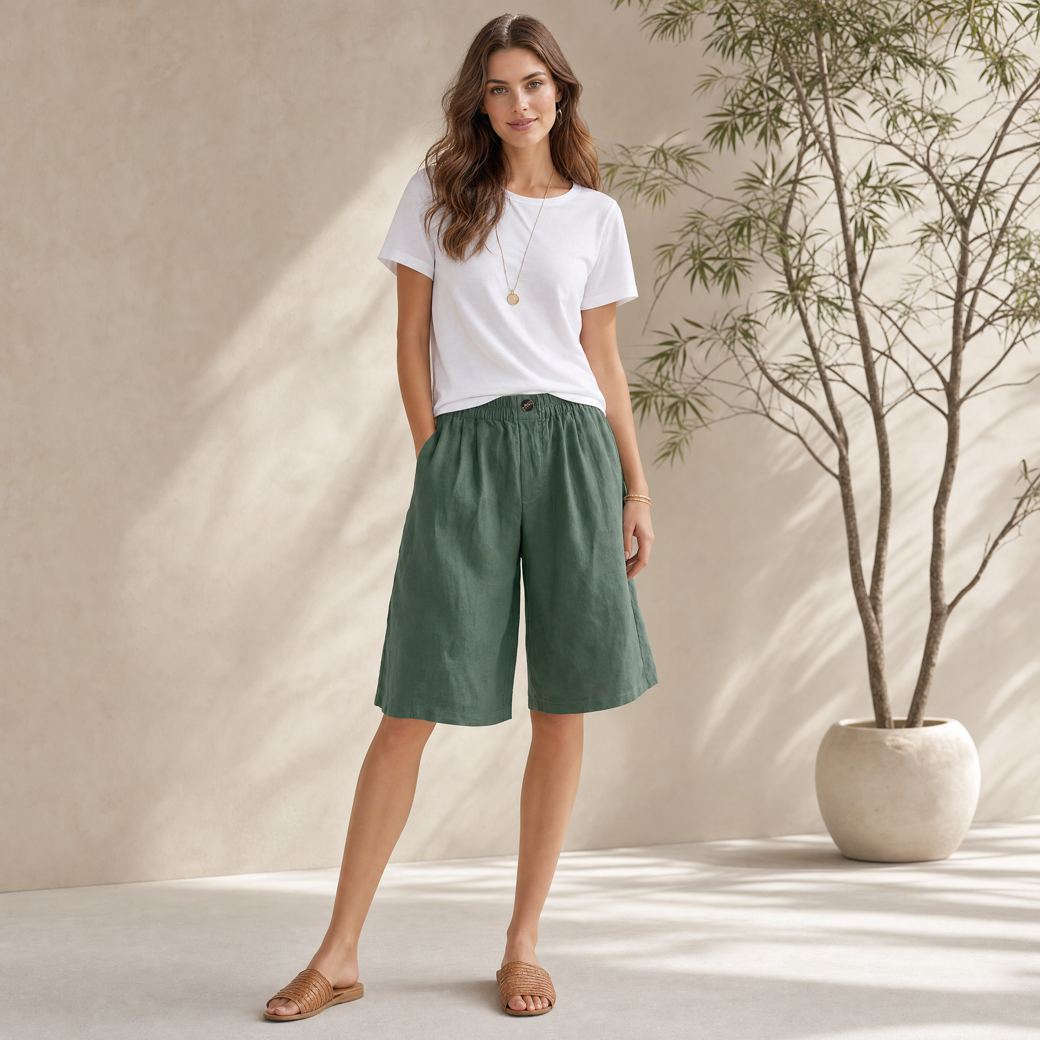 Renee | Comfort Shorts with Elastic Waistband | Breathable Design for All-Day Wear