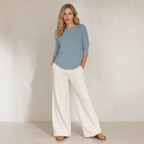 Stella | Women's Casual 3/4 Sleeve Top with Relaxed Fit | Versatile Layering Essential